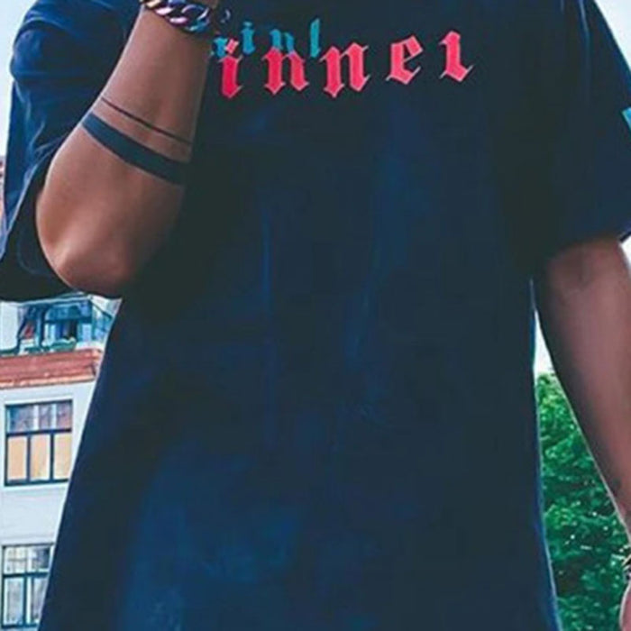 Men'S Fashion Letter Printed Casual T-Shirt