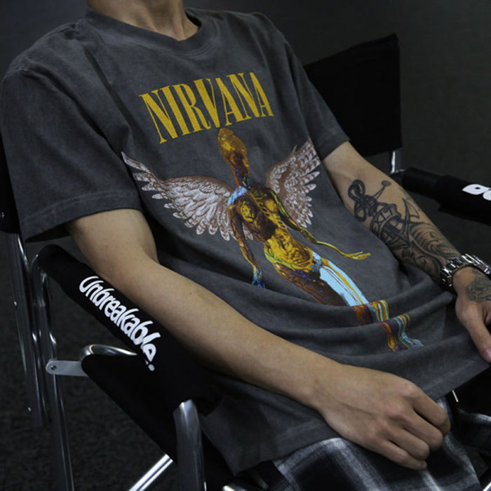 Men'S Fashion Print Short Sleeve T-Shirt
