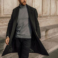 Men'S Fashion Retro Solid Color Coat Jacket