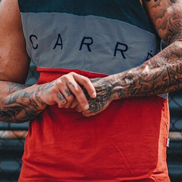 Mens Fashion Round Neck Multicolor Vest
