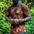 Men'S Retro Print Short Sleeve Round Neck T-Shirt