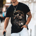 Men'S Skull Print Crew Neck Men'S T-Shirt