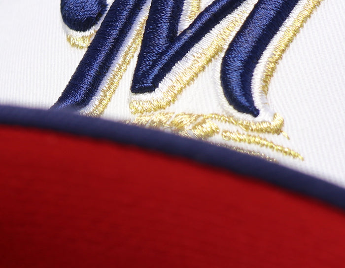 MILWAUKEE BREWERS  (40TH ANNIVERSARY) NEW ERA 59FIFTY FITTED (RED UNDER VISOR)