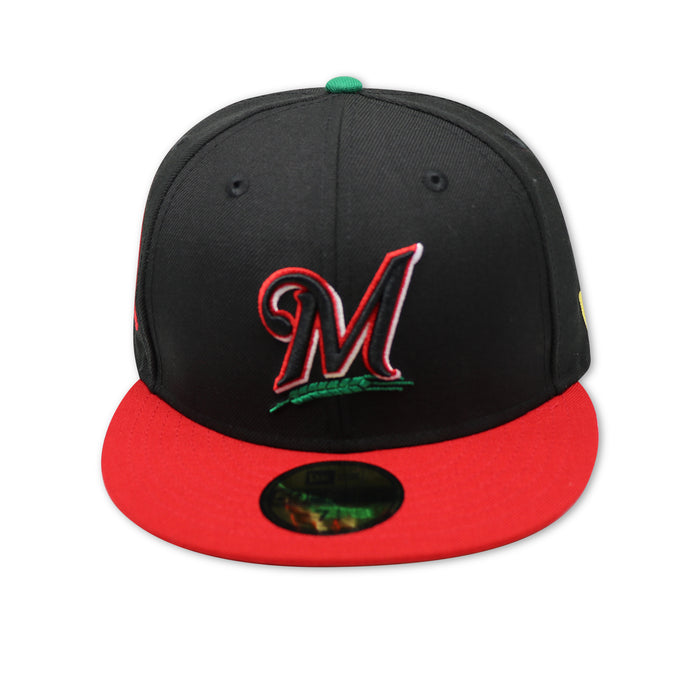 MILWAUKEE BREWERS (MARVIN) (1982-2007 SILVER ANNIVERSARY) NEW ERA 59FIFTY FITTED (GREEN UNDER VISOR)