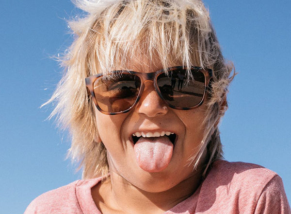 RICH sunski mini madrona boy sticking tongue out