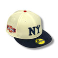 NEW YORK BLACK YANKEES (CHROME) "NATIONAL LEAGUE" NEW ERA 59FIFTY FITTED (RED UNDER VISOR)