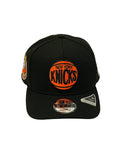 NEW YORK KNICKS  (BLACK) (2X CHAMPIONS) "9FIFTY AFRAME" NEW ERA SNAPBACK