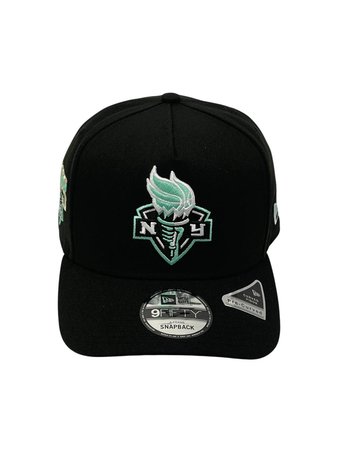 NEW YORK LIBERTY (BLACK) (2025 CHAMPIONS) "9FIFTY AFRAME" NEW ERA SNAPBACK