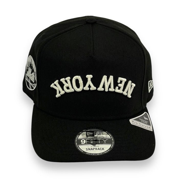 NEW YORK METS (UPSIDE DOWN NY-LOGO ) "9FIFTY AFRAME" NEW ERA SNAPBACK
