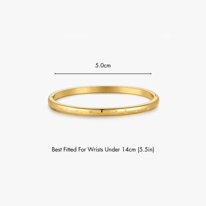 Night Sky Stacker Cuff Bangle Bracelet - Flaire & Co.
