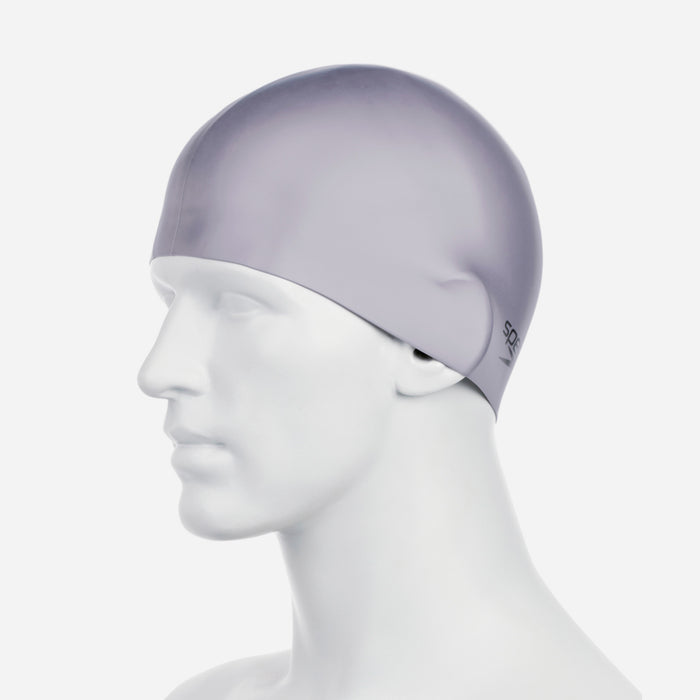 Nón Bơi Người Lớn Speedo Plain Moulded Silicone - Xám - Supersports Vietnam