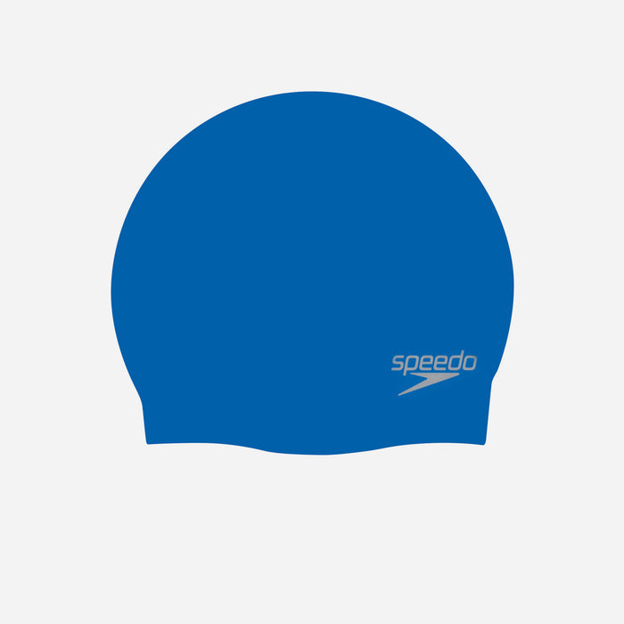 Nón Bơi Người Lớn Speedo Plain Moulded Silicone - Xanh Dương - Supersports Vietnam