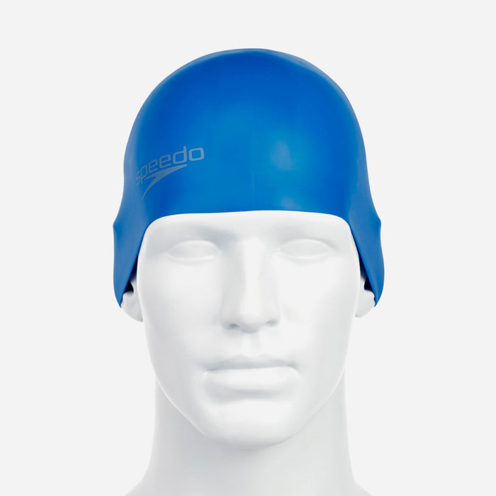 Nón Bơi Người Lớn Speedo Plain Moulded Silicone - Xanh Dương - Supersports Vietnam