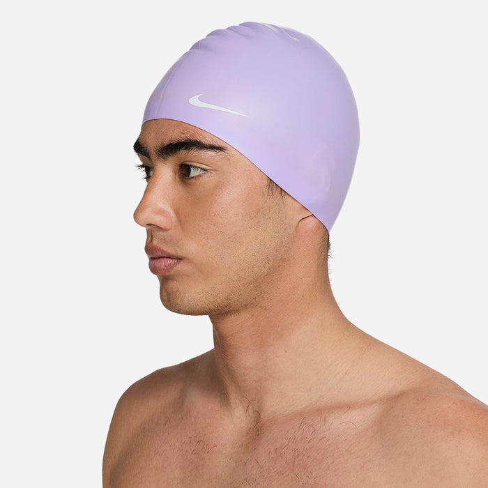 Nón Bơi Thể Thao Unisex Nike Swim Solid Silicone Cap - Tím - Supersports Vietnam