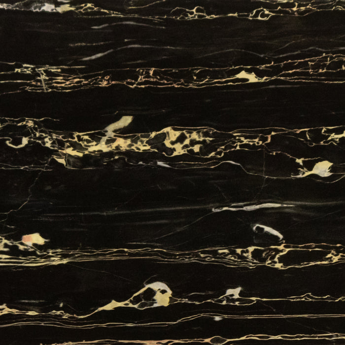 Obsidian Gold Black Marble Acrylic Square
