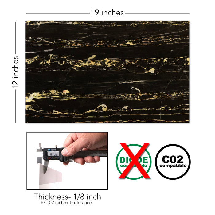 Obsidian Gold Marble