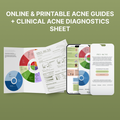 Online & Printable Acne Guides + Clinical Acne Diagnostics Sheet (Eng, Ukr, Rus)