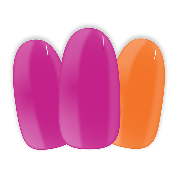 Orange is the new pink maniac nails gelstickers