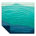 Rumpl Original Puffy 2 Person Blanket - Seascape Ridge Mountains Original Puffy 2 Person Blanket - Seascape Ridge Mountains | Rumpl Blankets For Everywhere Printed Original