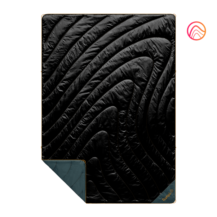 Rumpl Original Puffy Blanket - Black - Custom Original Puffy Blanket - Black| Rumpl Blankets For Everywhere Solid Original