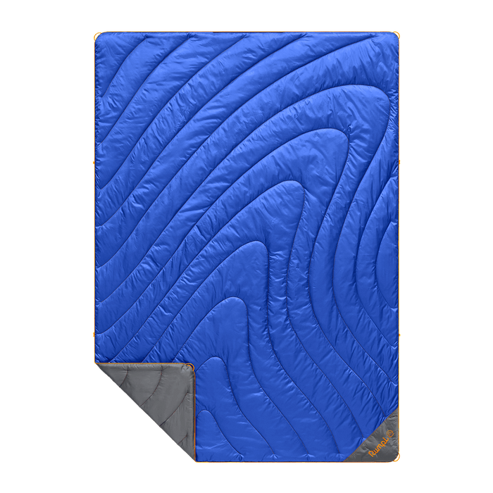 Rumpl Original Puffy Blanket - Burning Blue Original Puffy Blanket - Burning Blue | Rumpl Blankets For Everywhere Solid Original
