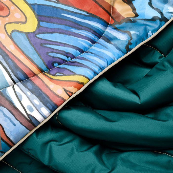 Rumpl Original Puffy Blanket - Fishe - Arctic Char Original Puffy Blanket - Arctic Char | Rumpl Blankets For Everywhere Solid Original