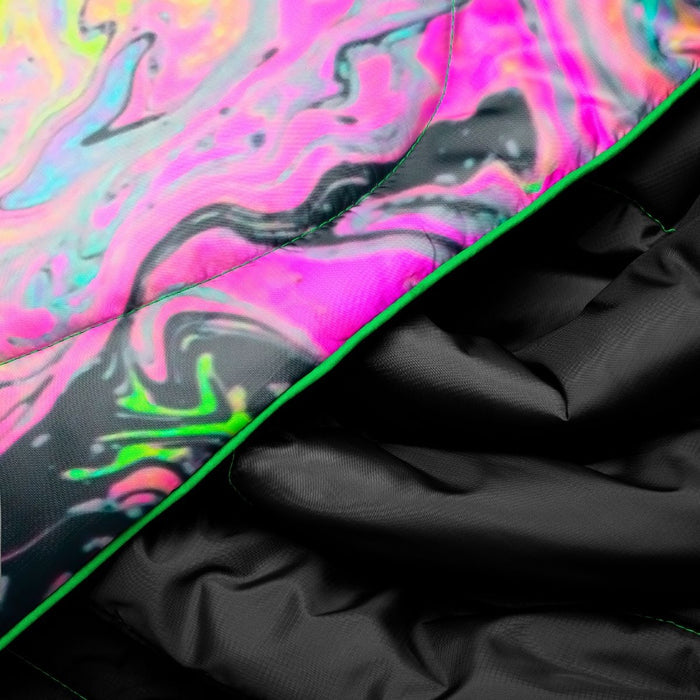 Rumpl Original Puffy Blanket - Liquid Neon Original Puffy Blanket - Liquid Neon | Rumpl Blankets For Everywhere Printed Original