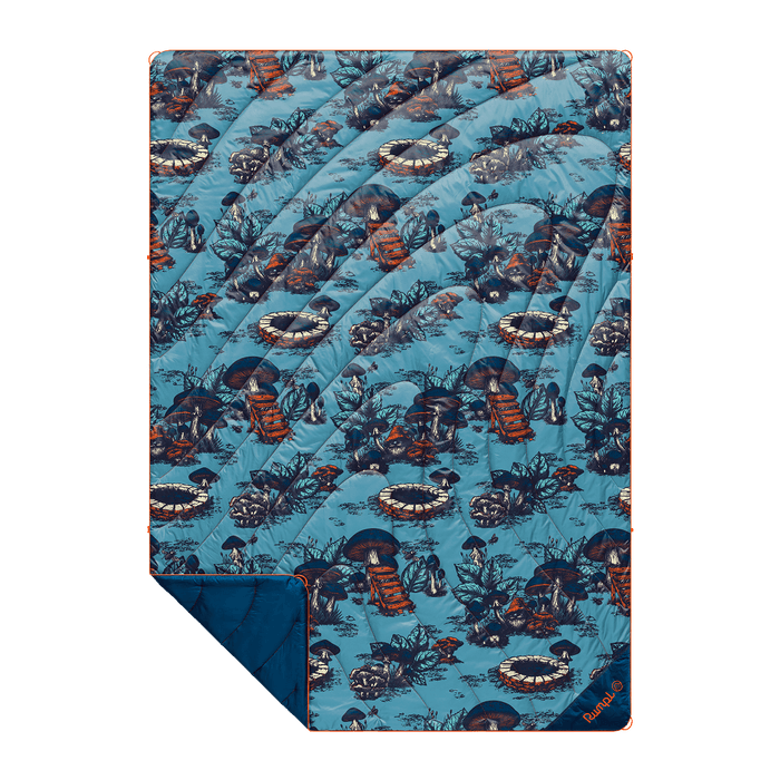 Rumpl Original Puffy Blanket - Magic Mushrooms Original Puffy Blanket - Magic Mushrooms | Rumpl Blankets For Everywhere Printed Original