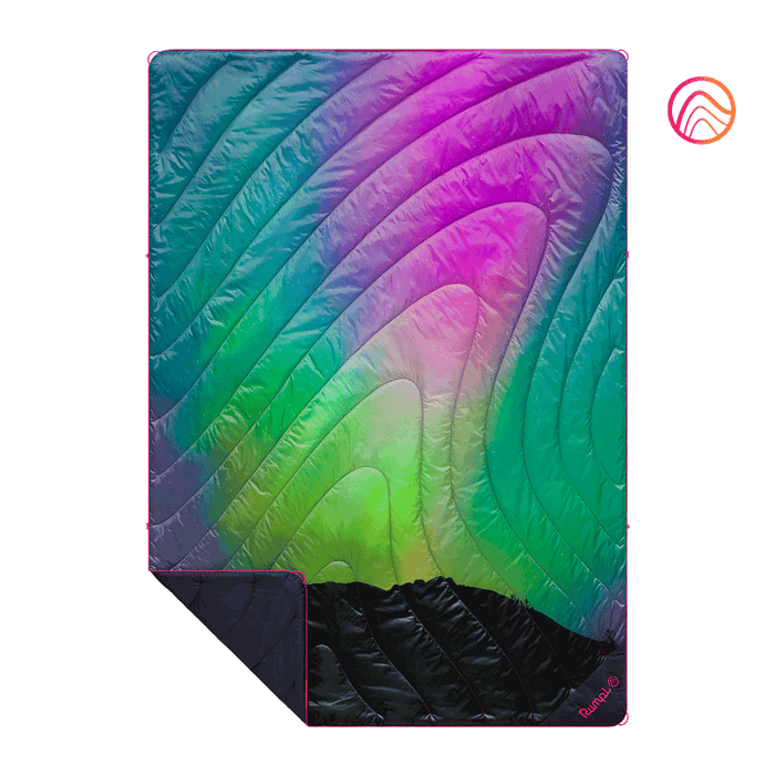 Rumpl Original Puffy Blanket  - Northern Lights -  Custom Original Puffy Blanket  - Northern Lights  | Rumpl Blankets For Everywhere Printed Original