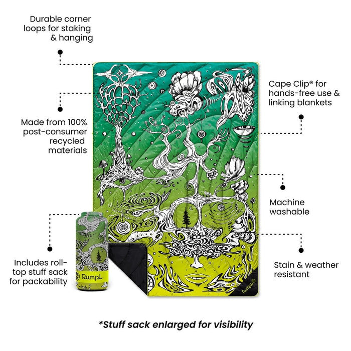 Rumpl Original Puffy Blanket - Out Of Sight Original Puffy Blanket - Out Of Sight | Rumpl Blankets For Everywhere Printed Original
