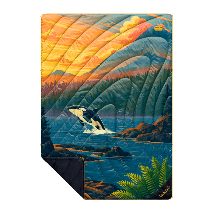Rumpl Original Puffy Blanket  - Pacific Rim National Park Original Puffy - Pacific Rim National Park | Rumpl Blankets For Everywhere Printed Original