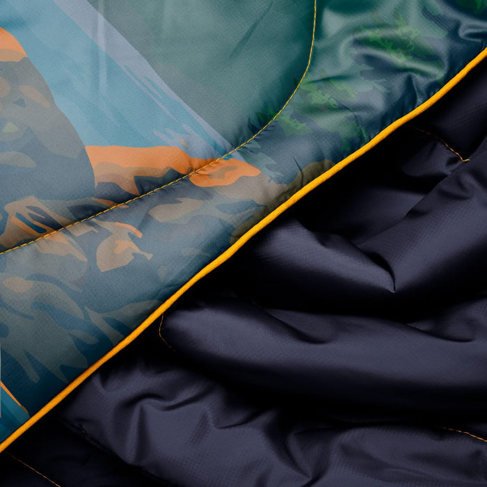 Rumpl Original Puffy Blanket  - Pacific Rim National Park Original Puffy - Pacific Rim National Park | Rumpl Blankets For Everywhere Printed Original