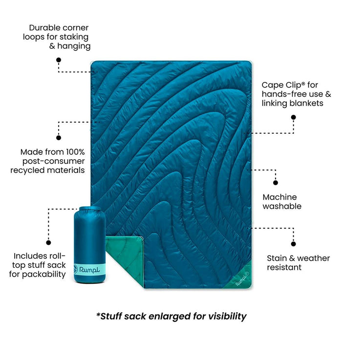 Rumpl Original Puffy Blanket - Seascape Original Puffy Blanket - Seascape | Rumpl Blankets For Everywhere Solid Original