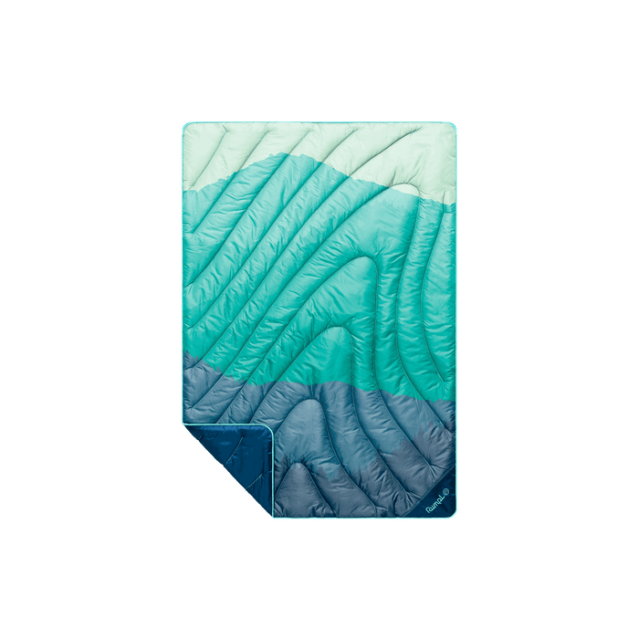 Rumpl Original Puffy Mini Blanket - Seascape Ridge Mountains Original Puffy Mini Blanket - Seascape Ridge Mountains | Rumpl Blankets For Everywhere Printed Original