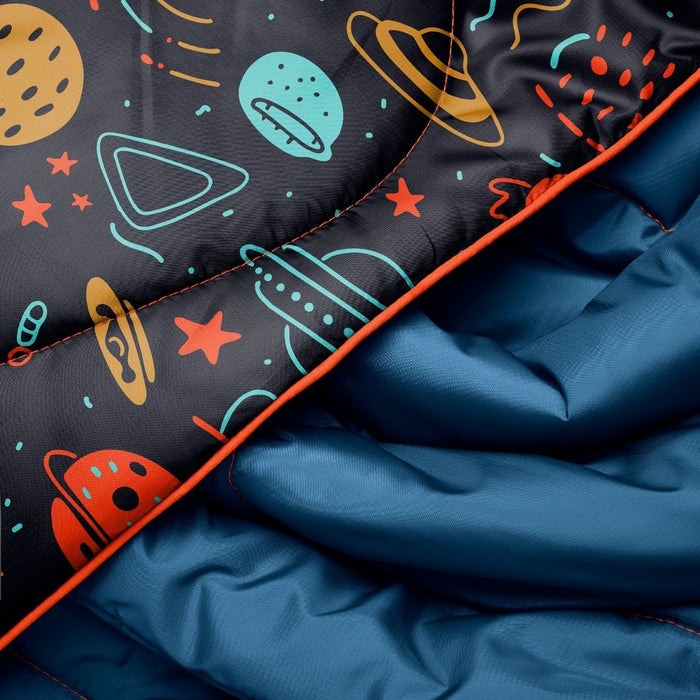 Rumpl Original Puffy Throw Blanket - Bedtime Space Doodles Original Puffy Throw Blanket - Bedtime Space Doodles | Rumpl Blankets For Everywhere Printed Original