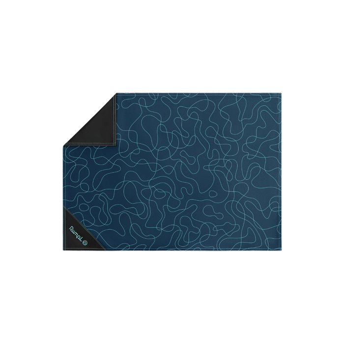 Rumpl Pack Mat Micro - Puzzled Blue Pack Mat Micro - Puzzled Blue | Rumpl Blankets For Everywhere Pack Mat