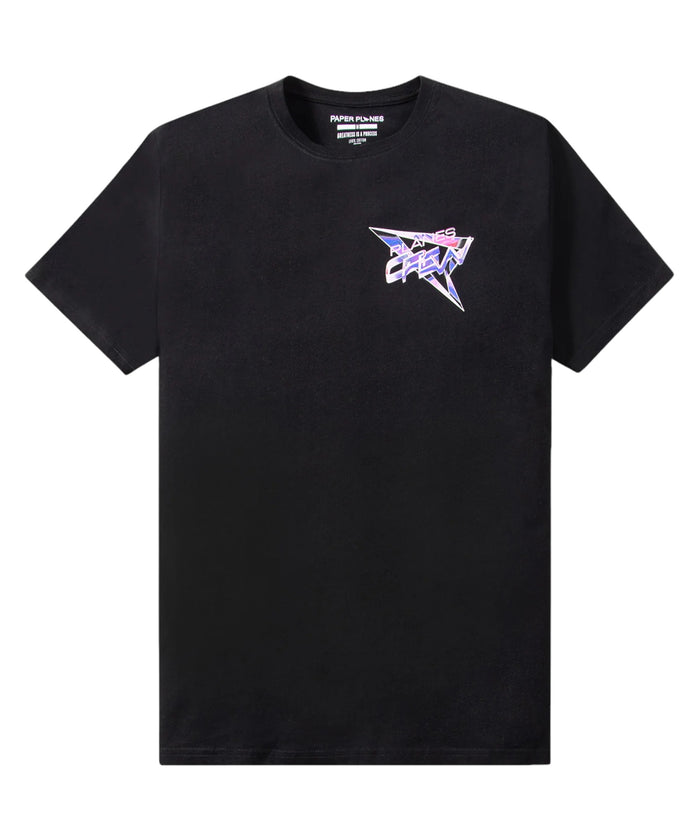 PAPER PLANES "PLANES CREW" TEE BLACK