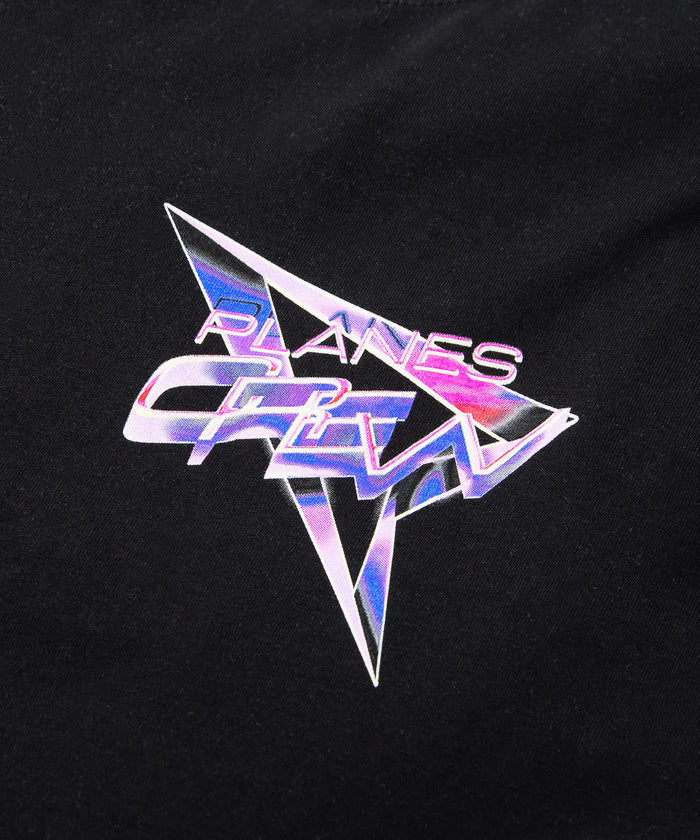 PAPER PLANES "PLANES CREW" TEE BLACK