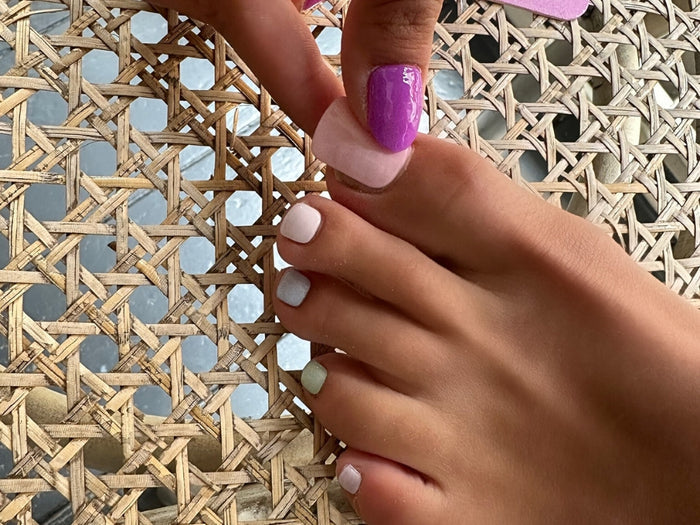 Pastel Rainbow - Toes - Maniac pedicure stickers