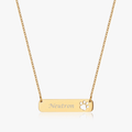 Paw Horizontal Bar Necklace (Pawsitive Change Collection) - Flaire & Co.