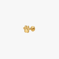 Paw Titanium Flat Back Stud (Single) (Pawsitive Change Collection) - Flaire & Co.
