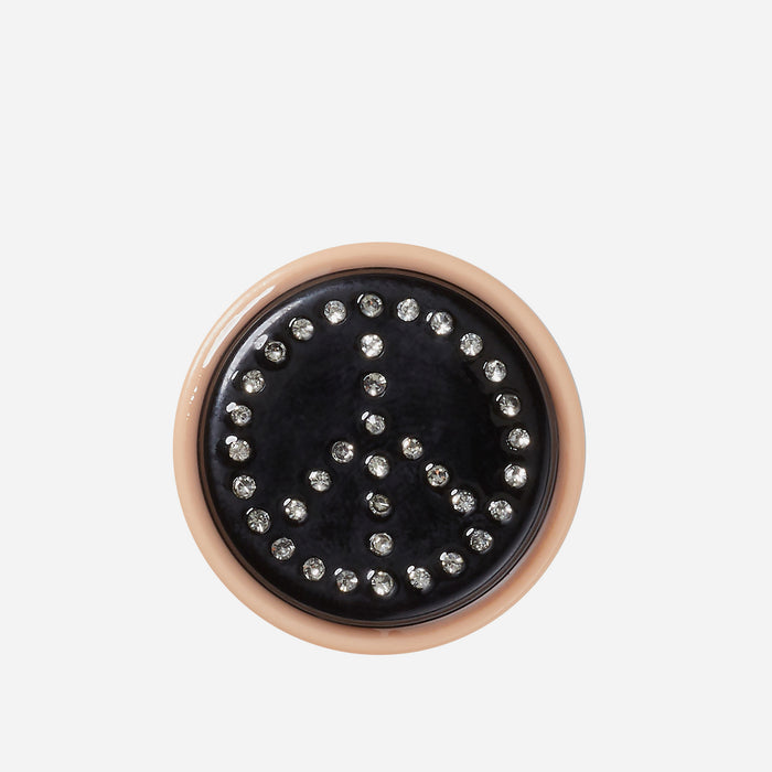 Phụ Kiện Jibbitz™ Peace Sign Stud - Đen - Supersports Vietnam