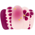Pop It Maniac Nails gellak stickers Manicure Purple Pink