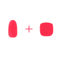 Poppy Pink - Mani+Pedi - Maniac gel nail stickers