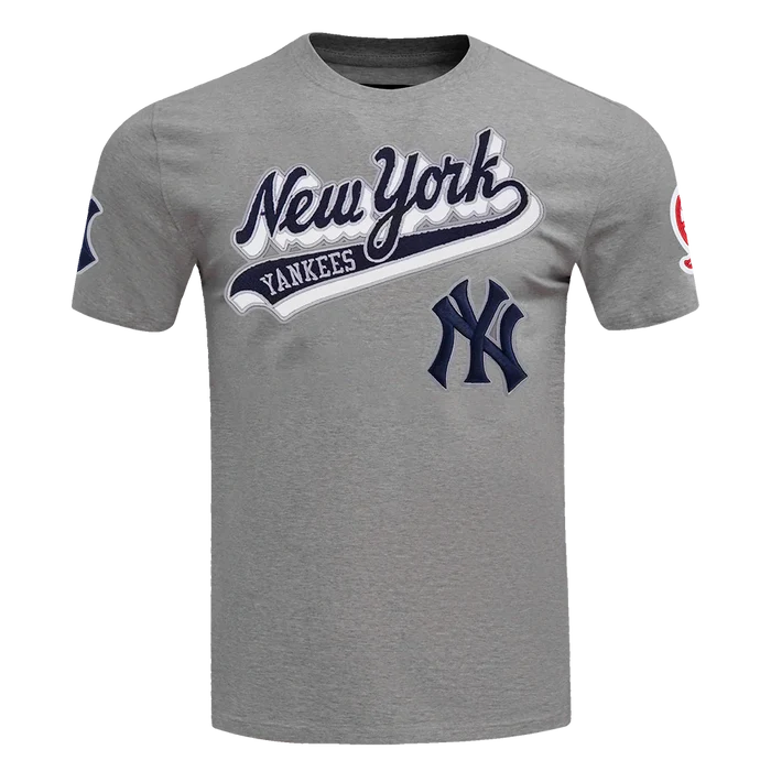 PRO STANDARD NEW YORK YANKEES (GREY) SCRIPT LOGO JERSEY
