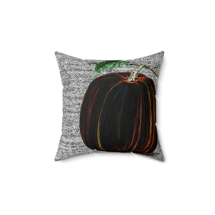 Pumpkin Pillow -  Spun Polyester Square Throw Pillow with Insert