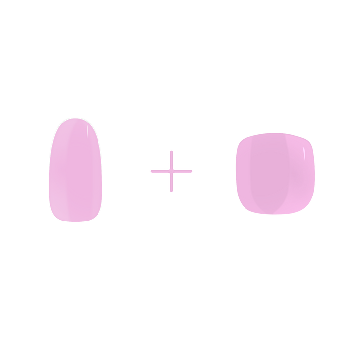 Puppet Pink - Mani+Pedi - Maniac gel nail stickers