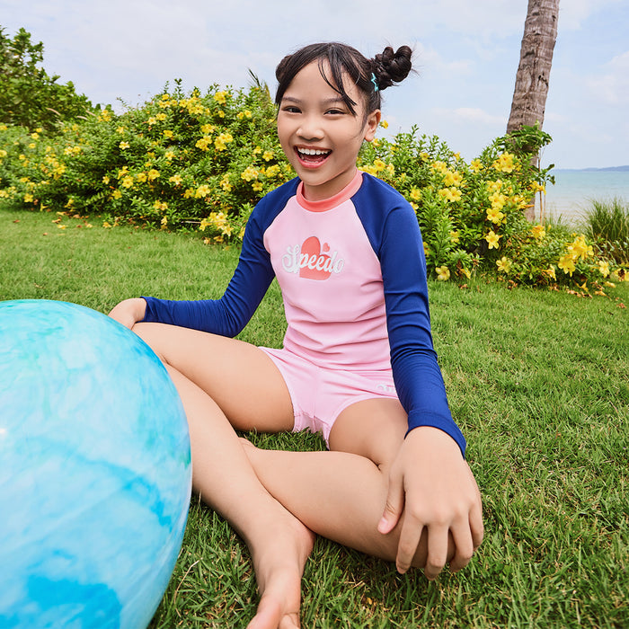 Quần Bơi Bé Gái Speedo Splash & Learn Logo - Hồng - Supersports Vietnam