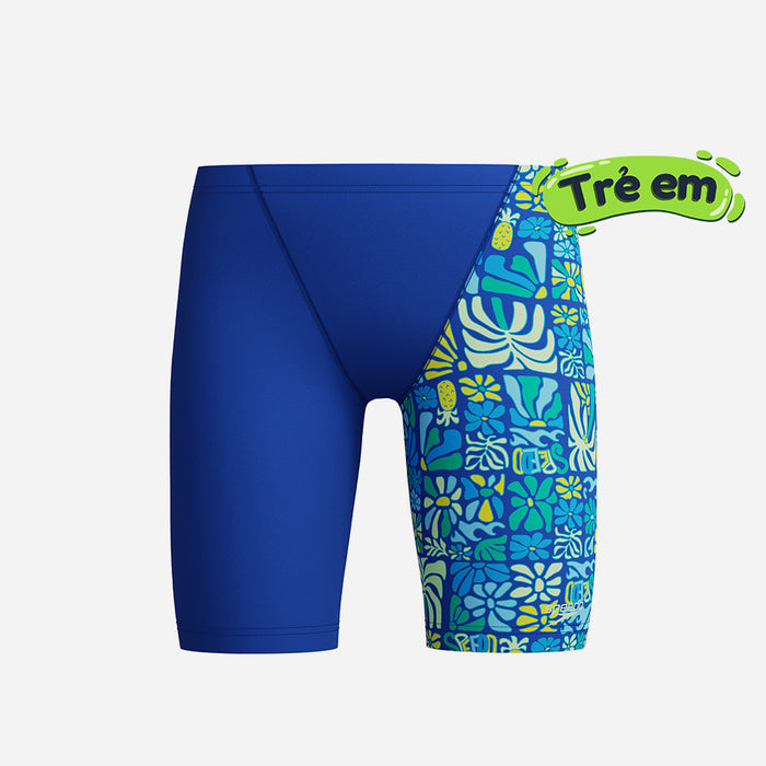 Quần Bơi Bé Trai Speedo Print V-Cut - Xanh Dương - Supersports Vietnam