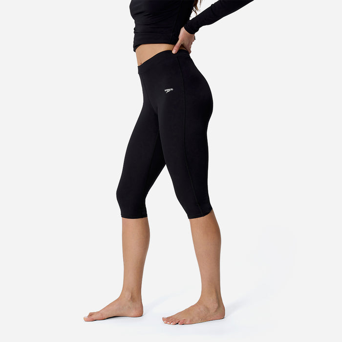 Quần Bơi Chống Nắng Nữ Speedo Endurance+ Three Quarter - Đen - Supersports Vietnam